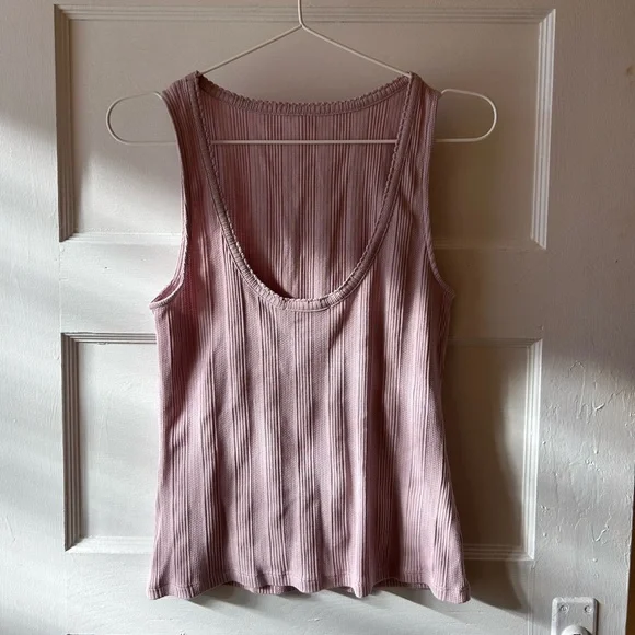 NEW Rouje Lilac Ribbed Tank Top - Picture 4 of 9